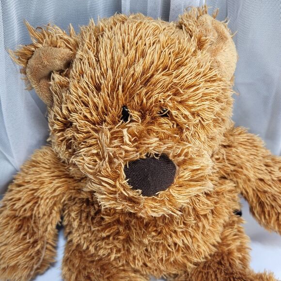 Harley-Davidson Other - 2009 Harley Davidson 13" Brown Fuzzy Shaggy Stuffed Plush Teddy Bear Doll